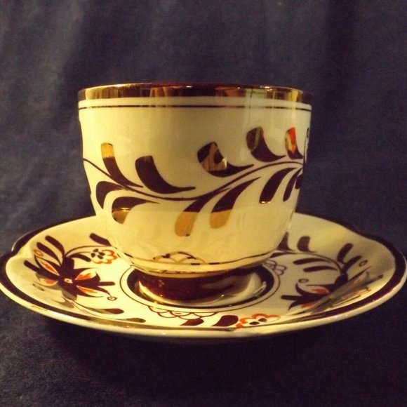 Gray's Pottery Stroke-on-Trent England hand painted Tea Cup and Saucer - Picture 3 of 8